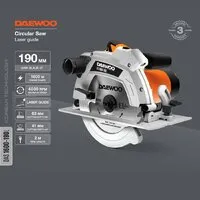 Дисковая (циркулярная) пила Daewoo Power DAS 1600-190L