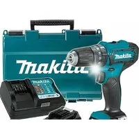 Ударная дрель-шуруповерт Makita HP333DWAE (с 2-мя АКБ, кейс)