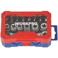 Набор трещотка с головками и битами Workpro WP200535 (24 предмета)