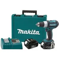 Дрель-шуруповерт Makita DDF453RFE (с 2-мя АКБ, кейс)