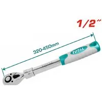 Вороток с трещоткой Total THT106128L