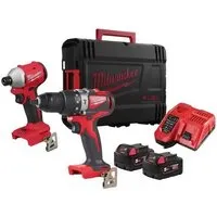 Набор электроинструмента Milwaukee M18 BLPP2A3-502X 4933492844 (шуруповерт, винтоверт, 2 АКБ, кейс)