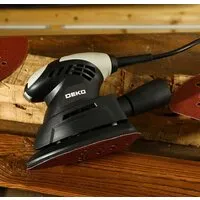 Дельташлифмашина Deko DKS200 063-4235 (черный)