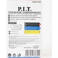 Набор отвертка с битами P.I.T. Advance HSDR04-0007 (7 предметов)
