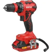 Дрель-шуруповерт Wortex BD 2025 LiSET ALL1 XLT 1325844 (с 2-мя АКБ, кейс)