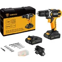 Дрель-шуруповерт Deko Banger 16V 080-1003 (с 2-мя АКБ, кейс, оснастка)