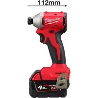 Винтоверт Milwaukee M18 BLIDRCMC-402C 4933499457 (с 2-мя АКБ, кейс)