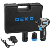 Дрель-шуруповерт Deko Loner 12V PRO 085-1122 (с 2-мя АКБ, кейс)