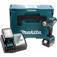 Ударная дрель-шуруповерт Makita DHP483RTJ (с 2-мя АКБ, кейс)