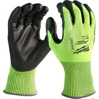 Перчатки хозяйственные Milwaukee Hi-Vis Cut level 4/D 8/M 4932479927