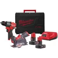 Набор электроинструмента Milwaukee M12 FPP2G2-402X 4933480592 (шуруповерт, циркулярная пила, 2 АКБ, кейс)