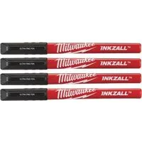 Набор маркеров строительных Milwaukee Inkzall 48223164 (4 шт, черный)