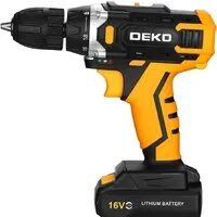 Дрель-шуруповерт Deko Banger 16V 080-1003 (с 2-мя АКБ, кейс, оснастка)