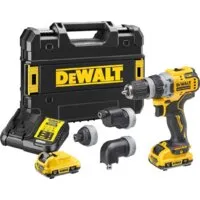Дрель-шуруповерт DeWalt DCD703L2T (с 2-мя АКБ, кейс, набор патронов)