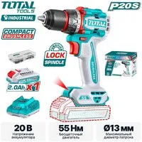 Дрель-шуруповерт Total TDLI205582 (с 1-им АКБ)