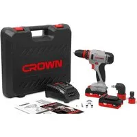 Дрель-шуруповерт Crown CT21081HQ-2 BMC (с 2-мя АКБ, кейс)