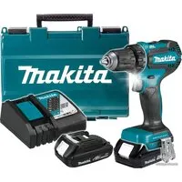 Дрель-шуруповерт Makita DDF485SYE (с 2-мя АКБ, кейс)