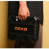 Дрель-шуруповерт Deko Banger SET 93 063-4168 (с 2-мя АКБ, кейс, набор оснастки)