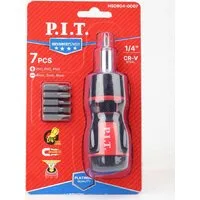 Набор отвертка с битами P.I.T. Advance HSDR04-0007 (7 предметов)