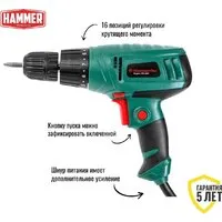 Дрель-шуруповерт Hammer DRL400A
