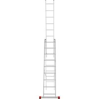 Лестница-стремянка Новая высота NV 223 алюминиевая трёхсекционная 3x9 ступеней