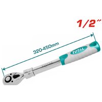 Вороток с трещоткой Total THT106128L