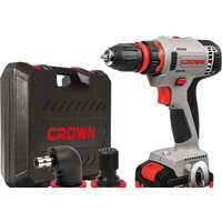 Дрель-шуруповерт Crown CT21081HQ-2 BMC (с 2-мя АКБ, кейс)