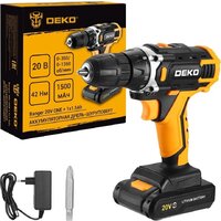 Дрель-шуруповерт Deko Banger 20V ONE + 083-1042 (с 1-им АКБ)