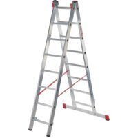 Лестница-стремянка Новая высота NV 322 двухсекционная профессиональная 2x14 ступеней