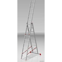 Лестница-стремянка Новая высота NV 223 алюминиевая трёхсекционная 3x9 ступеней