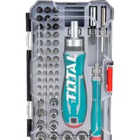 Набор отвертка с битами и головками Total TACSD30556 (55 предметов)
