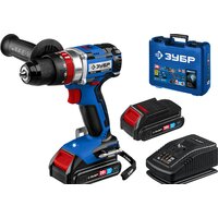 Ударная дрель-шуруповерт Зубр Профессионал DBS-201-22 (с 2-мя АКБ, кейс)
