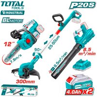 Наборы электроинструментов Total TOSLI241189 (цепная пила, триммер, воздуходувка, 2 АКБ)