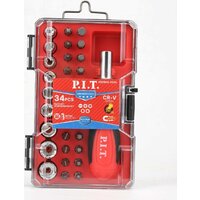 Набор отвертка с битами и головками P.I.T. Advance HSDR04-0034 (34 предмета)