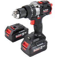Ударная дрель-шуруповерт ELITECH CD 20BL2 E2201.042.02 (с 2-мя АКБ, кейс)