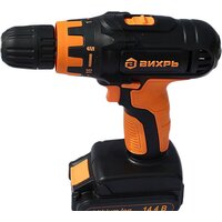 Дрель-шуруповерт Вихрь ДА-14.4Л-2К (с 2-мя АКБ, кейс)