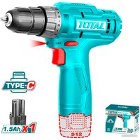 Дрель-шуруповерт Total TDLI12428 (с 1-м АКБ, без ЗУ)