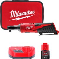 Трещотка Milwaukee M12 M12IR-201B 4933441720 (с 1-им АКБ, сумка)