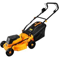 Наборы электроинструментов Deko DKLM40V и DKTR21 081-2035 (газонокосилка, триммер, 2 АКБ)