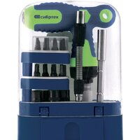 Набор отвертка с битами и головками СибрТех 13382 (33 предмета)