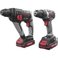 Наборы электроинструментов P.I.T. P0002-02 (перфоратор, шуруповерт, 2 АКБ, кейс)