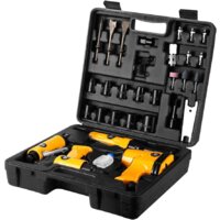 Наборы электроинструментов Deko Premium SET 34 018-0908 (прямая пневмошлифмашинка, пневмотрещотка, пневмодолото, пневмогайковерт)
