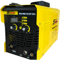 Сварочный инвертор Super Prowell MAG/MMA/TIG Lift 200А (5 кг, без газа, съемный рукав)