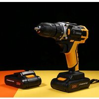 Дрель-шуруповерт Deko DKCD20FU-Li SET 3 063-4172 (с 2-мя АКБ, кейс, набор оснастки)