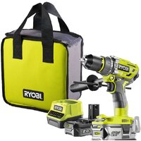 Ударная дрель-шуруповерт Ryobi R18PD7-252S 5133004391 (с 2-мя АКБ, сумка)