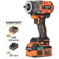 Гайковерт Daewoo Power DAX 6021Li Set (с 1-им АКБ, кейс)