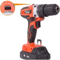 Дрель-шуруповерт Калибр ДА-18-2А+ (с 2-мя АКБ, кейс)