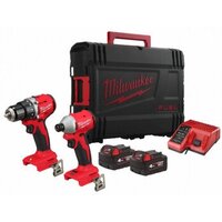 Наборы электроинструментов Milwaukee M18 BLCPP2B-402C 4933492836 (шуруповерт, винтоверт, 2 АКБ, кейс)