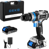 Ударная дрель-шуруповерт Deko DKCID20 063-4421 (с 2-мя АКБ, кейс)