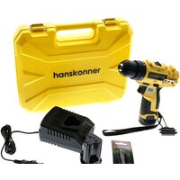 Дрель-шуруповерт Hanskonner HCD1230R (с 2-мя АКБ, кейс)